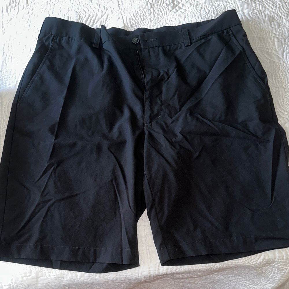 PGA Tour Black Flat Front Men's Shorts